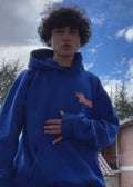 HOODIE HORNS AZUL ELECTRICO