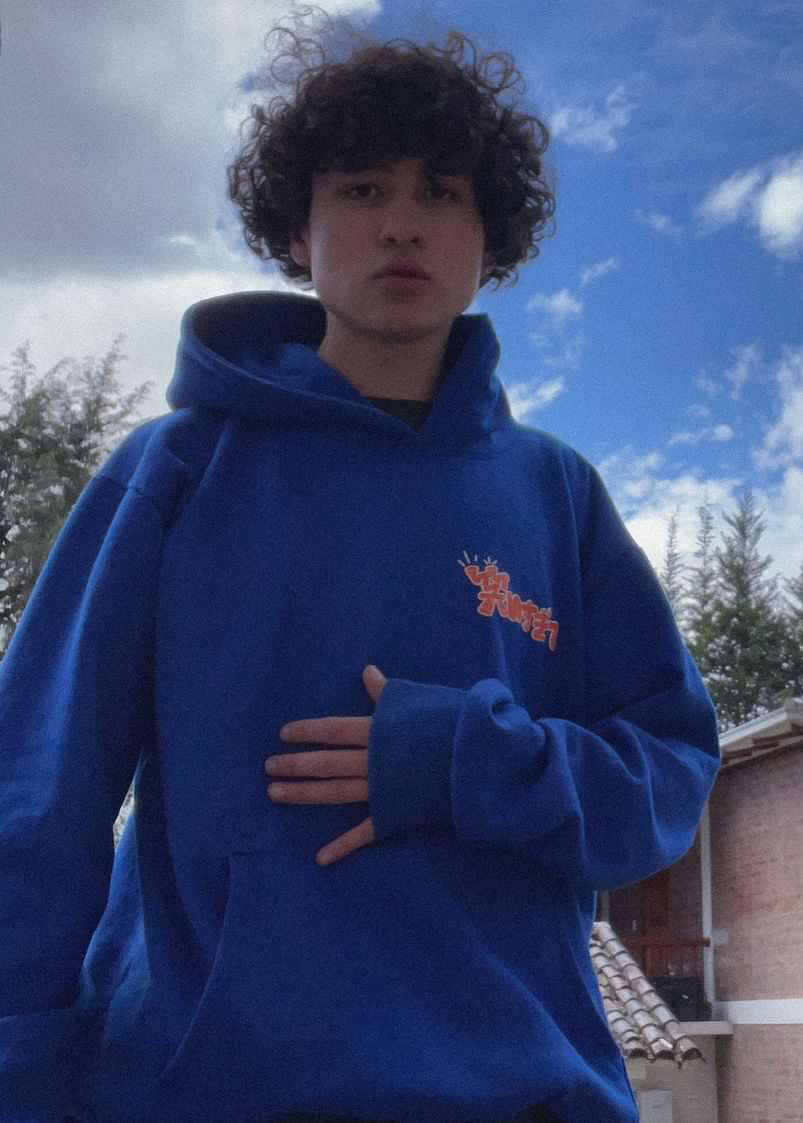 HOODIE HORNS AZUL ELECTRICO