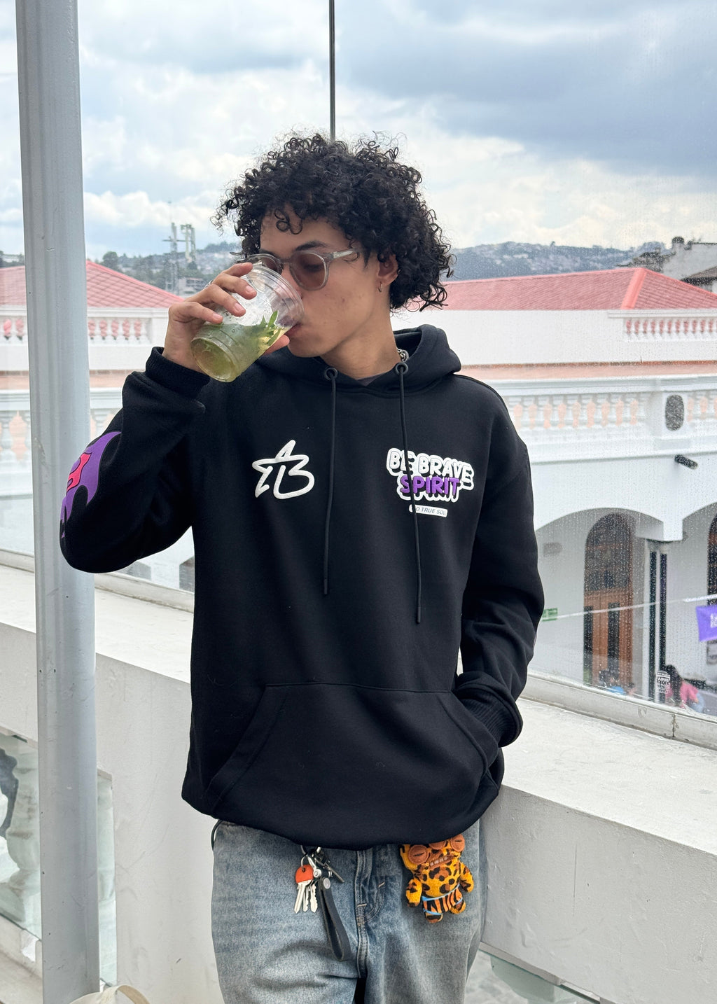 HOODIE DRAGON NEGRO