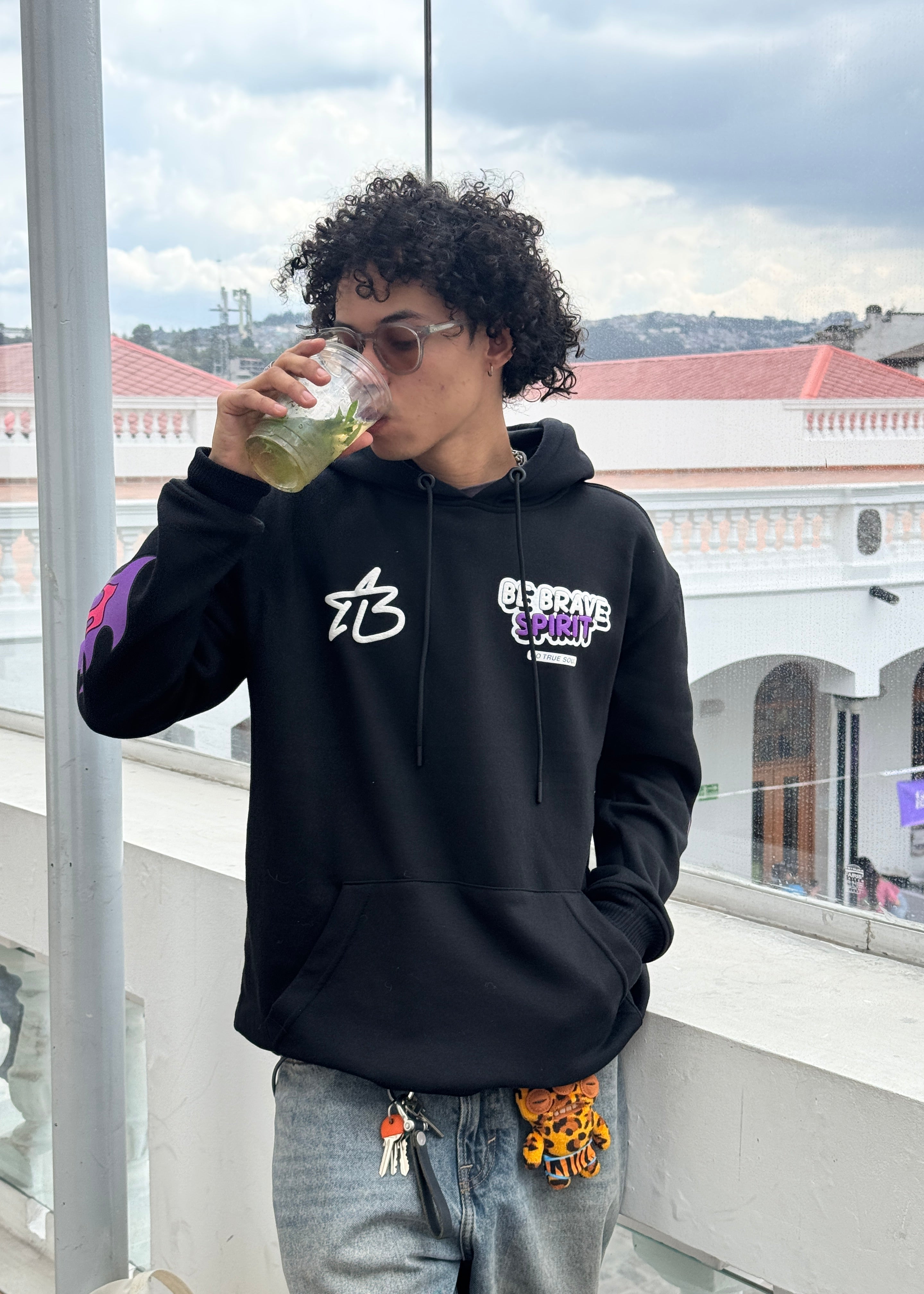 HOODIE DRAGON NEGRO