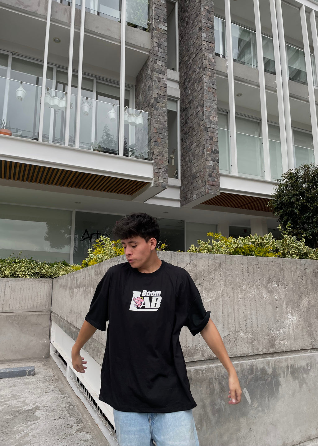 CAMISETA BOOM NEGRO