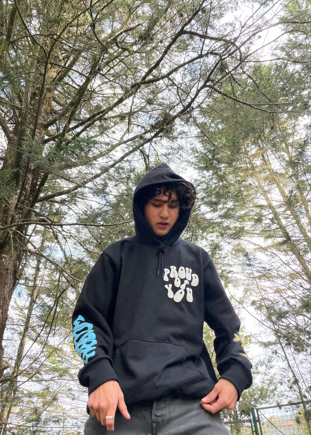HOODIE BUTTERFLY NEGRO