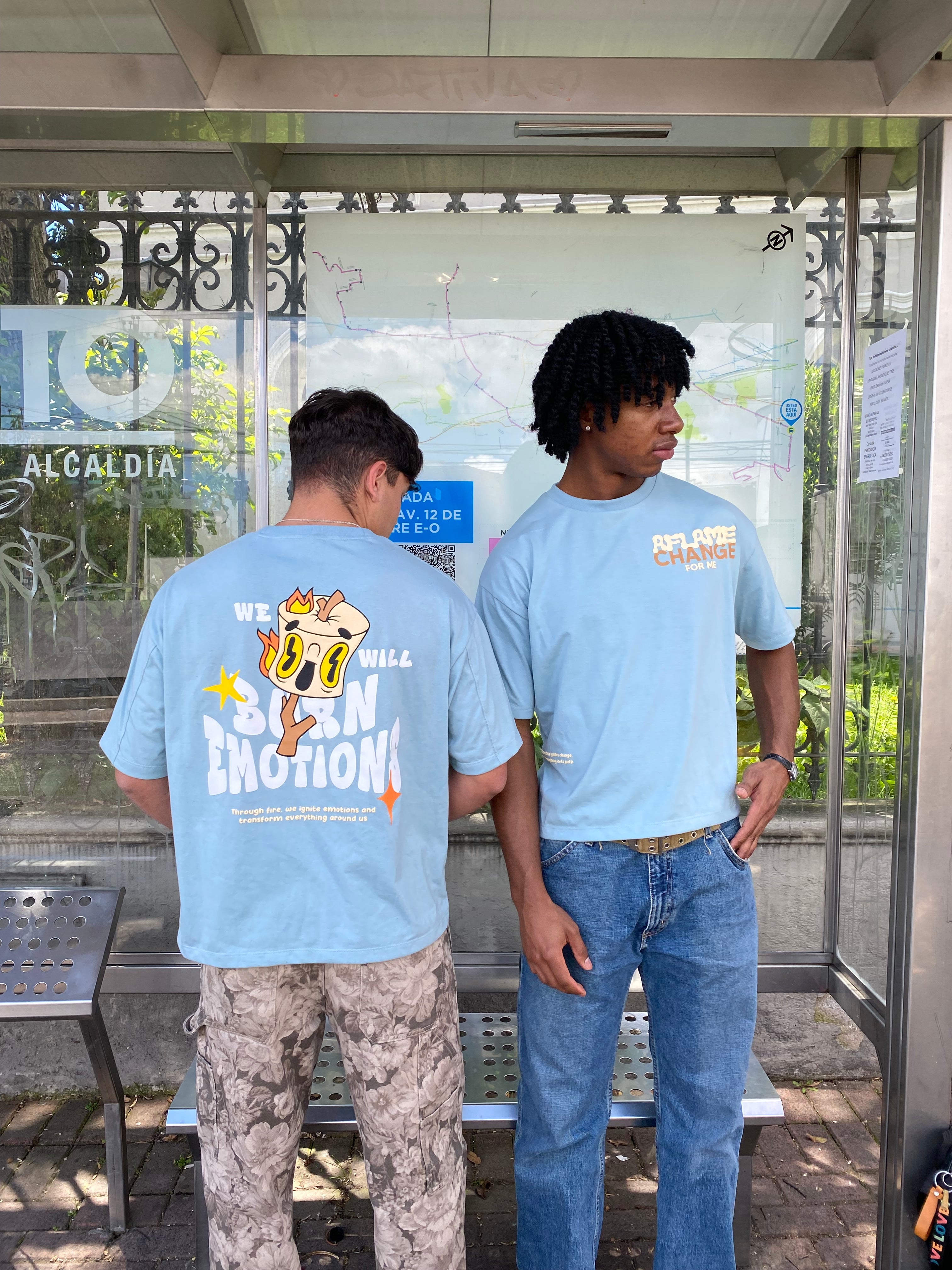 CAMISETA MELLOW CELESTE