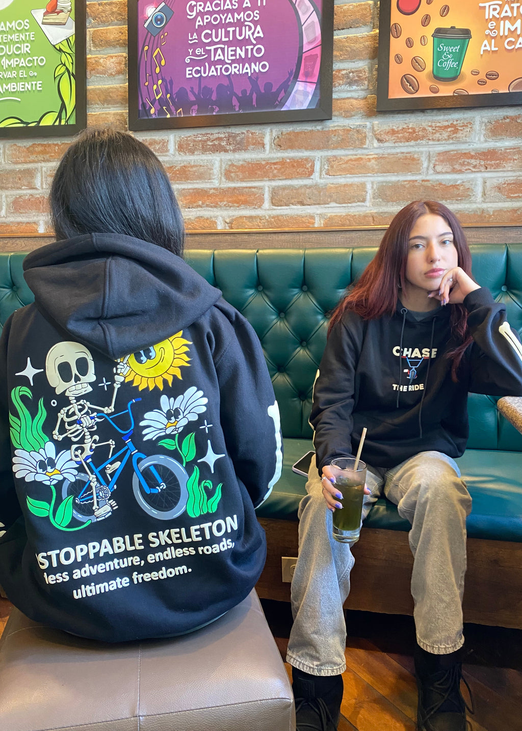 HOODIE BONES NEGRO