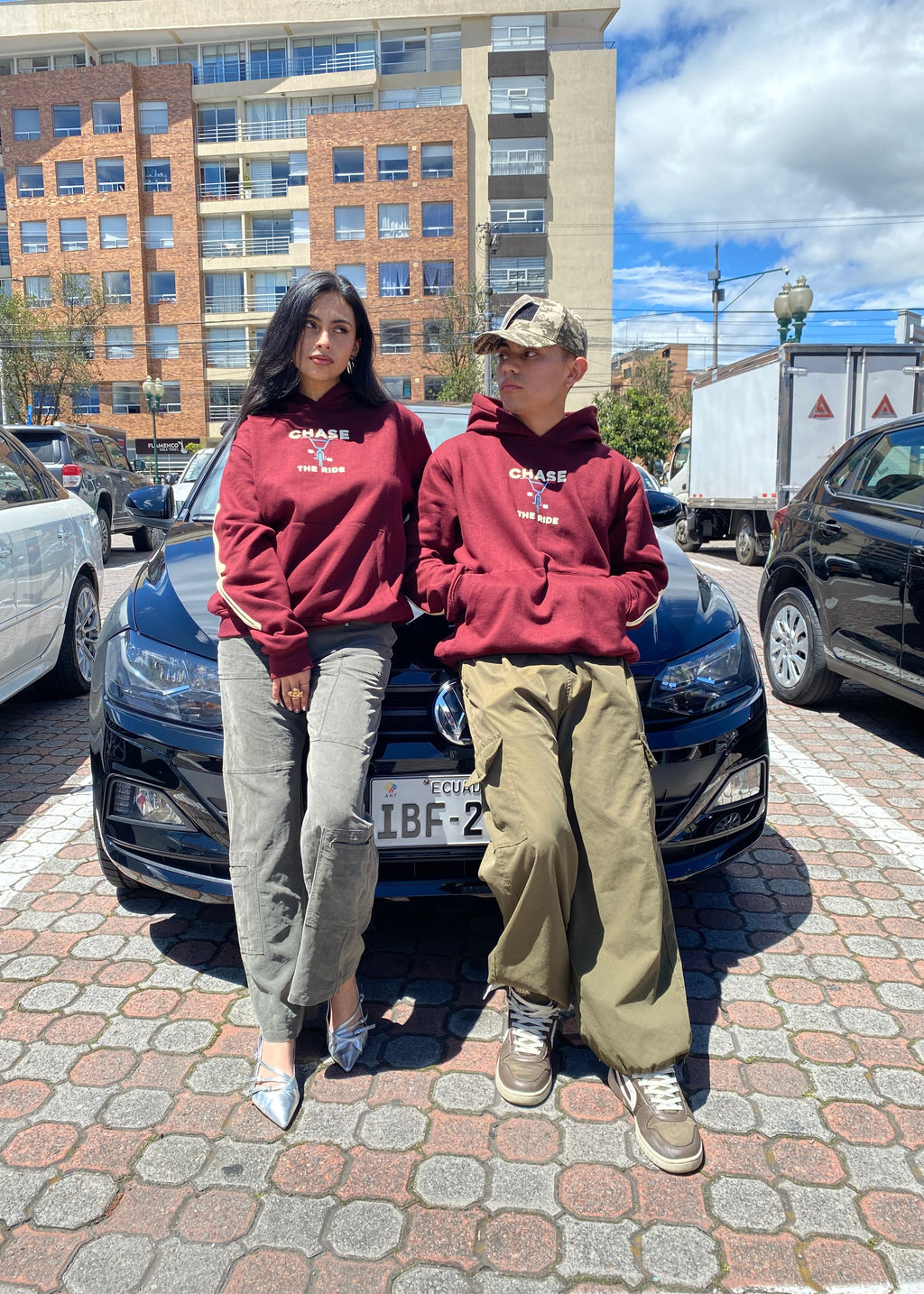 HOODIE BONES VINO