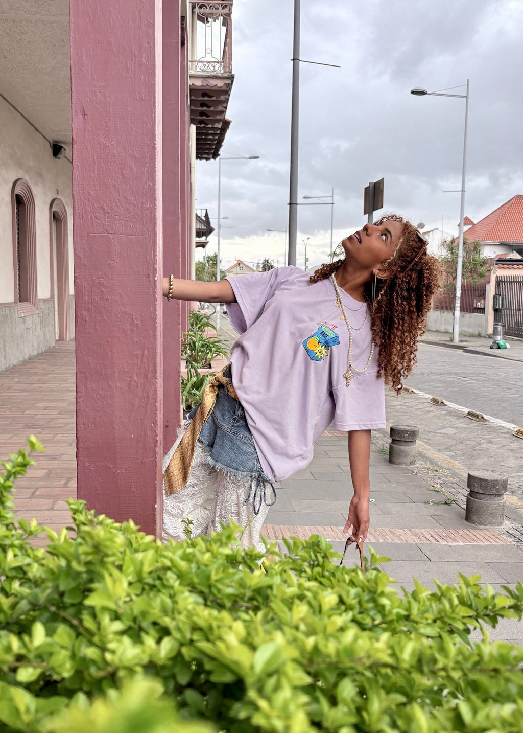 CAMISETA JUICE LILA