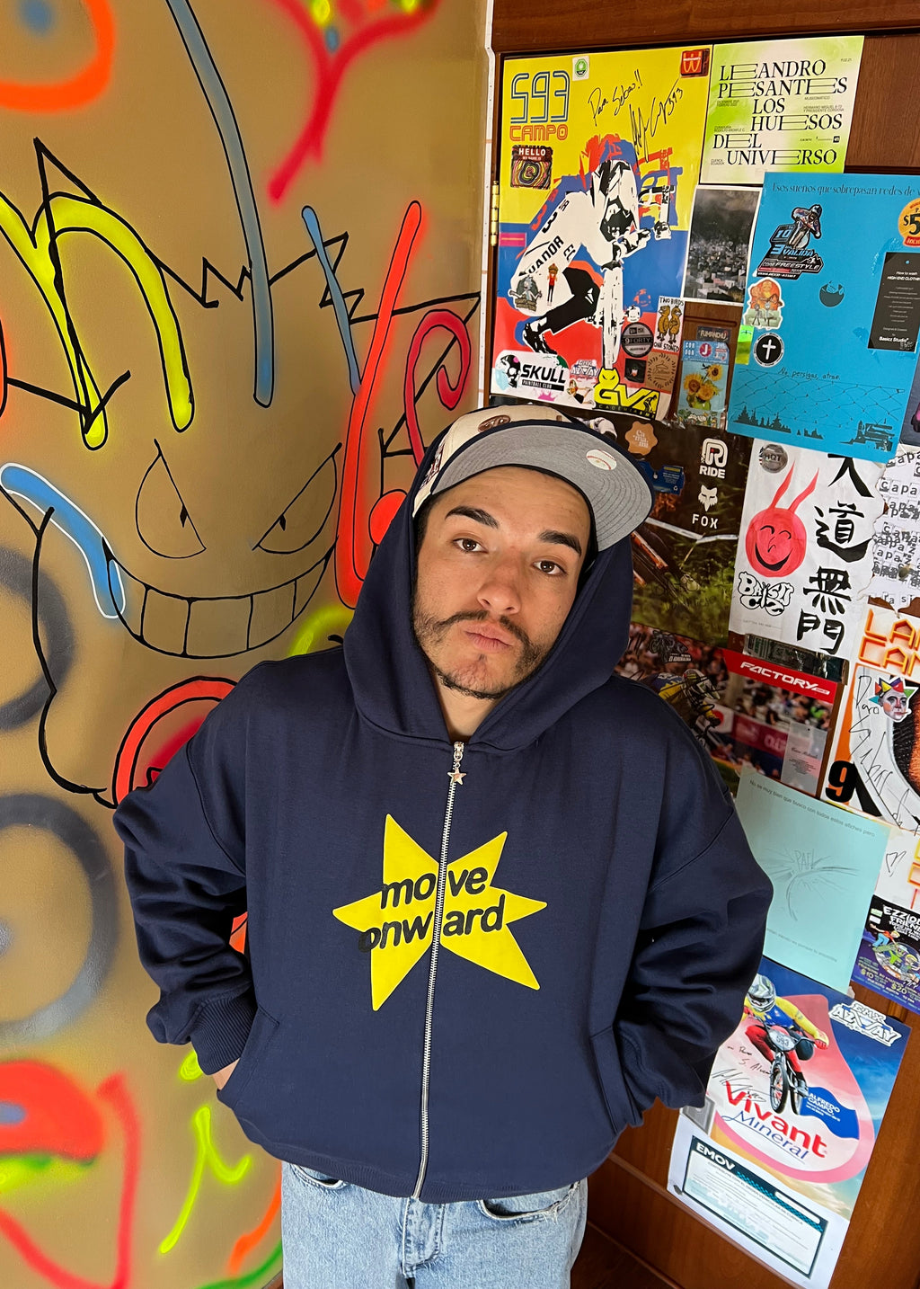 HOODIE STAR AZUL