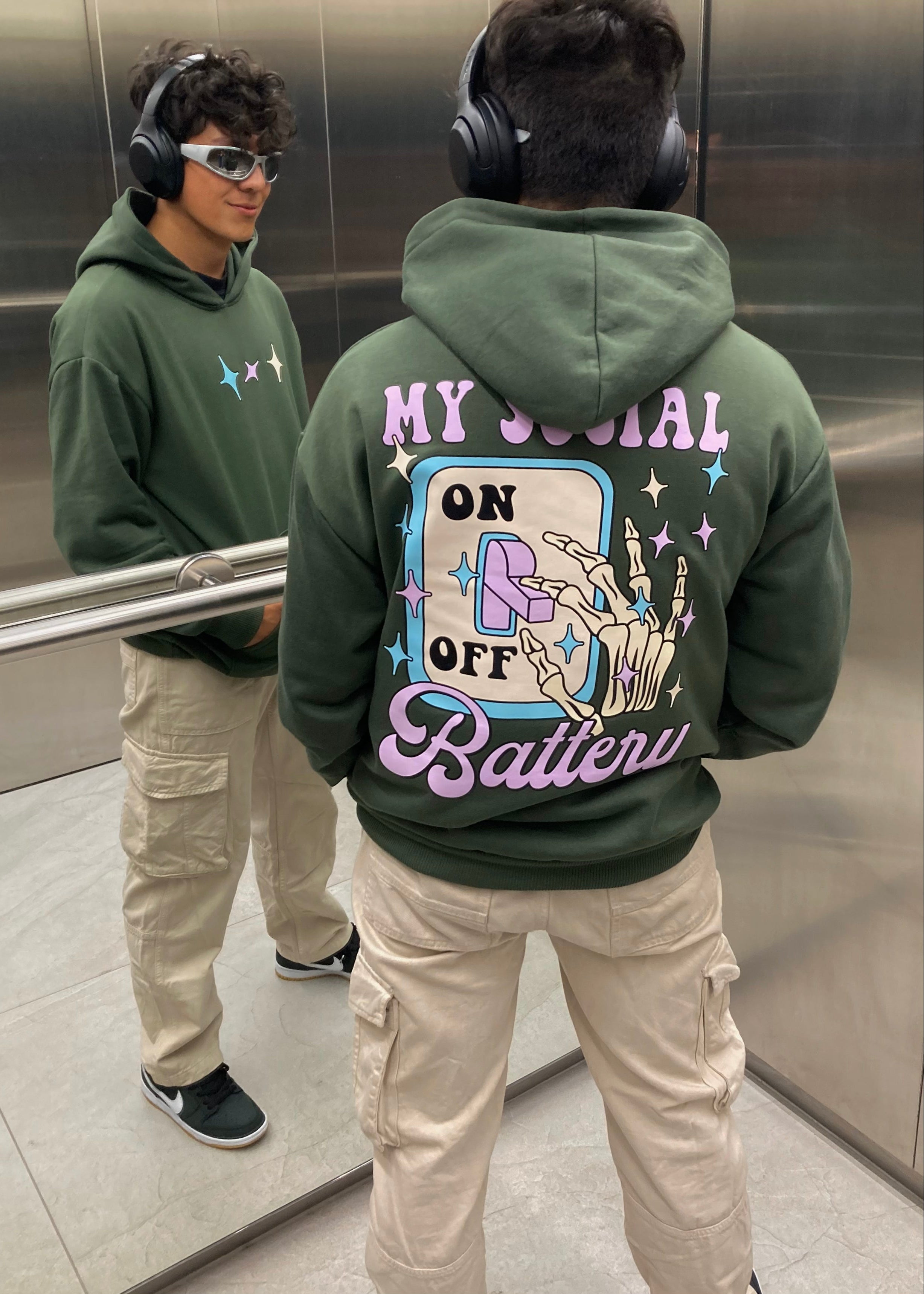 HOODIE SOCIAL VERDE