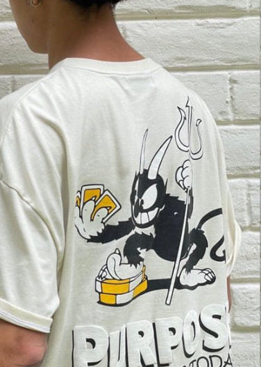 CAMISETA DEMON BEIGE