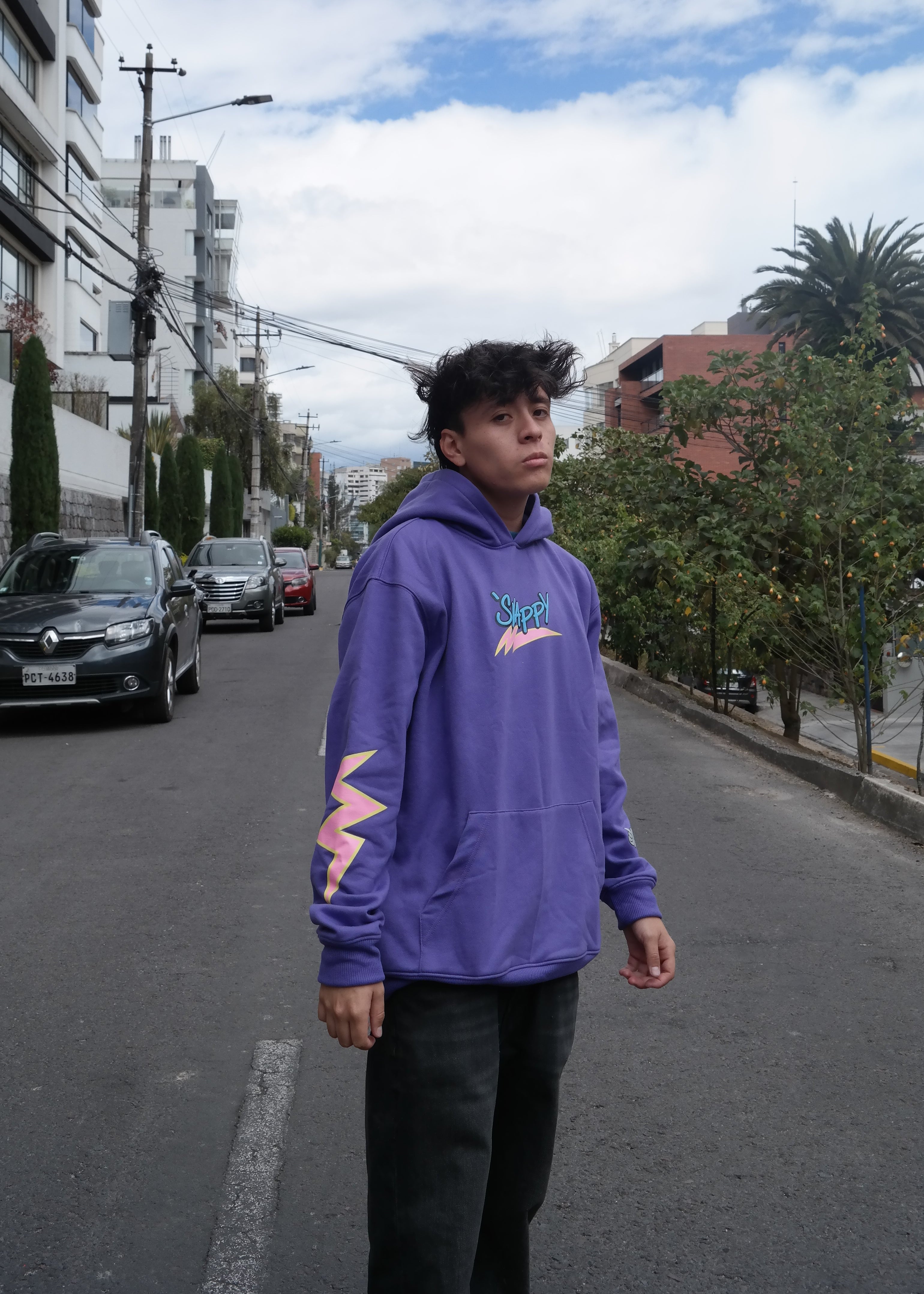 HOODIE BEAT MORADO