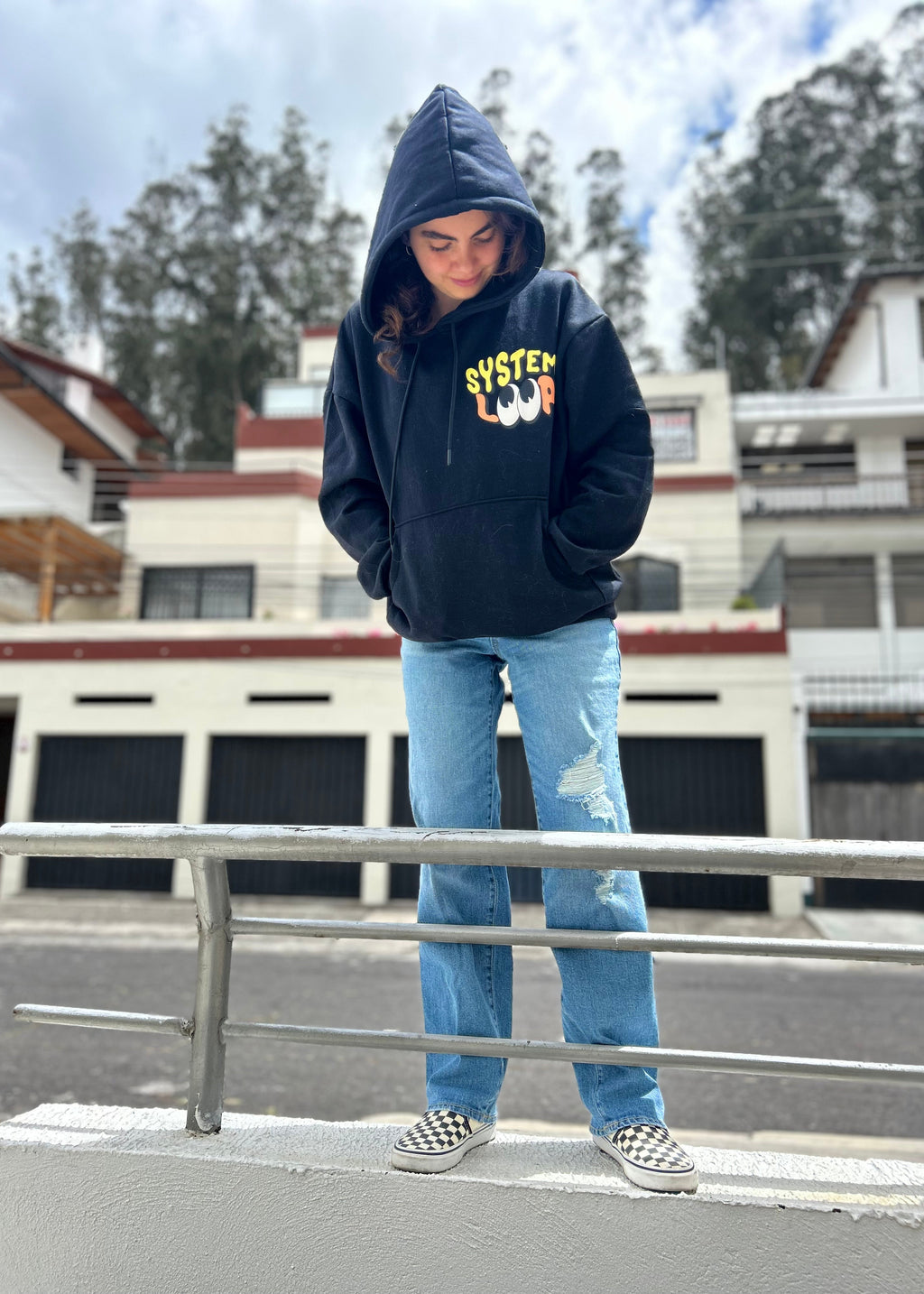HOODIE CASSETTE NEGRO