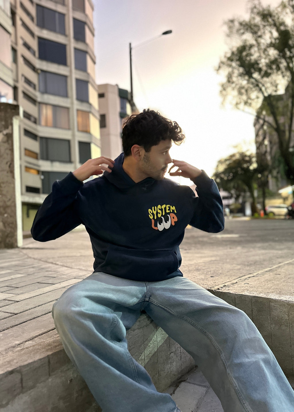 HOODIE CASSETTE AZUL