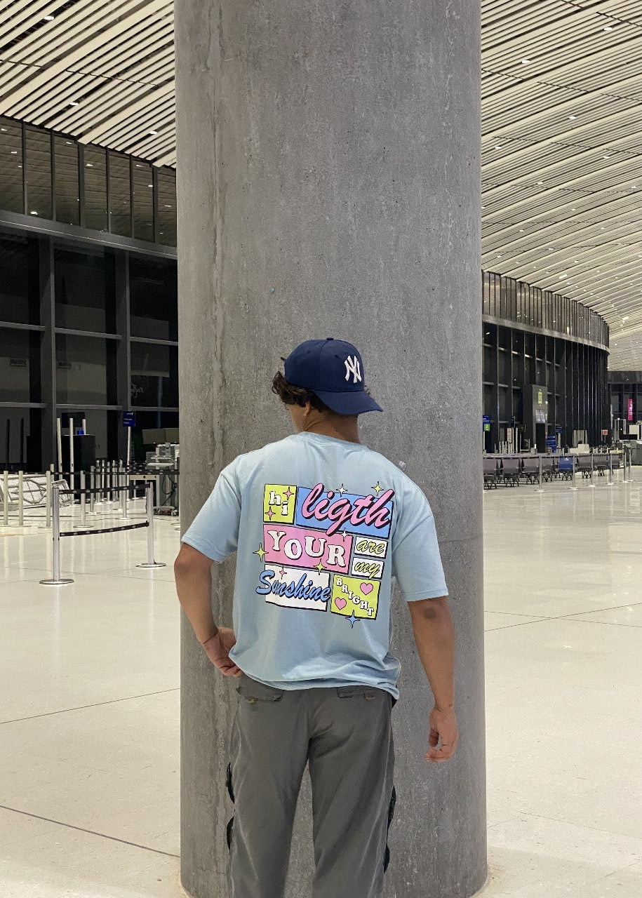 CAMISETA SHINES CELESTE