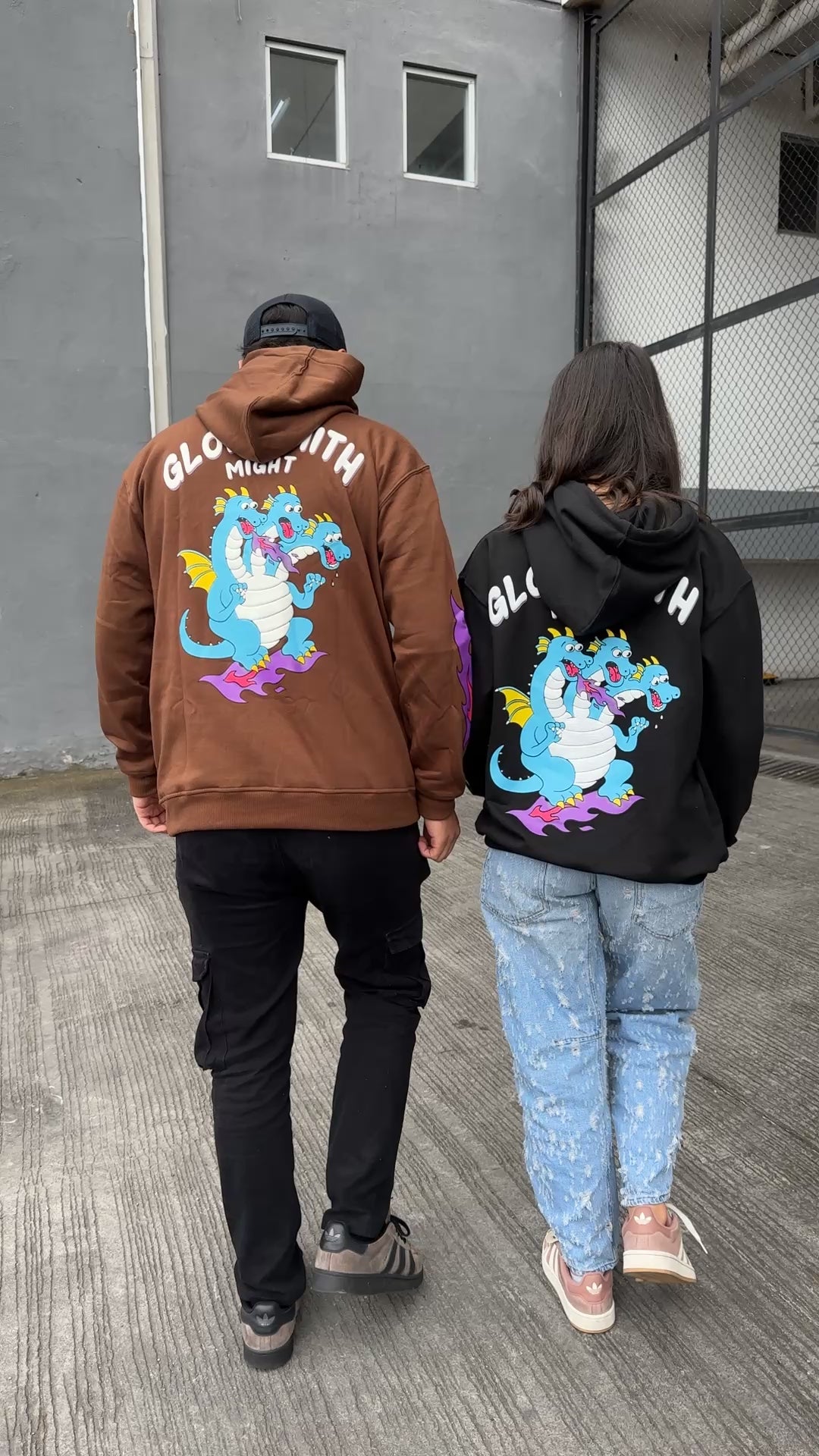HOODIE DRAGON NEGRO