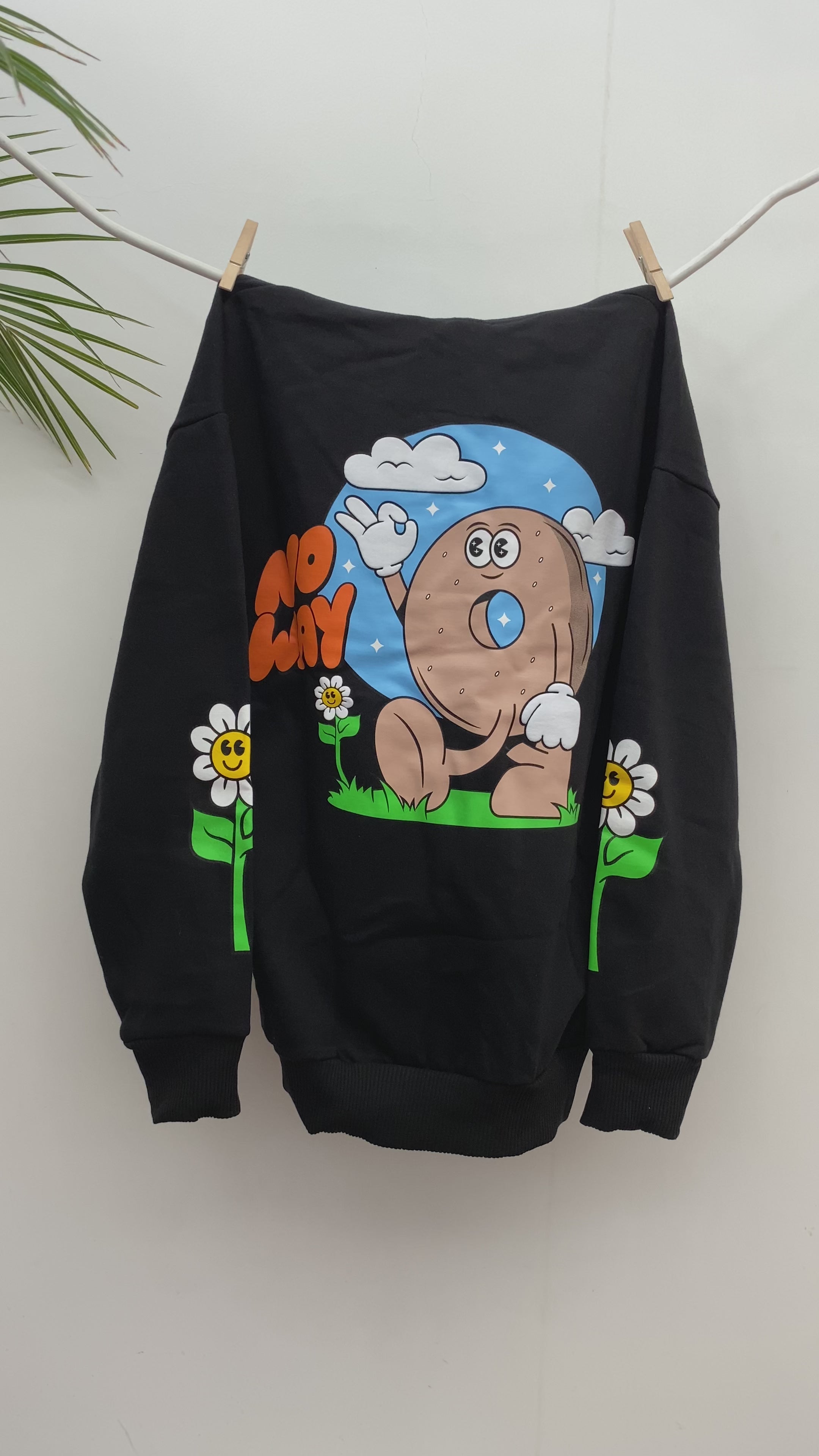 HOODIE DONUT NEGRO