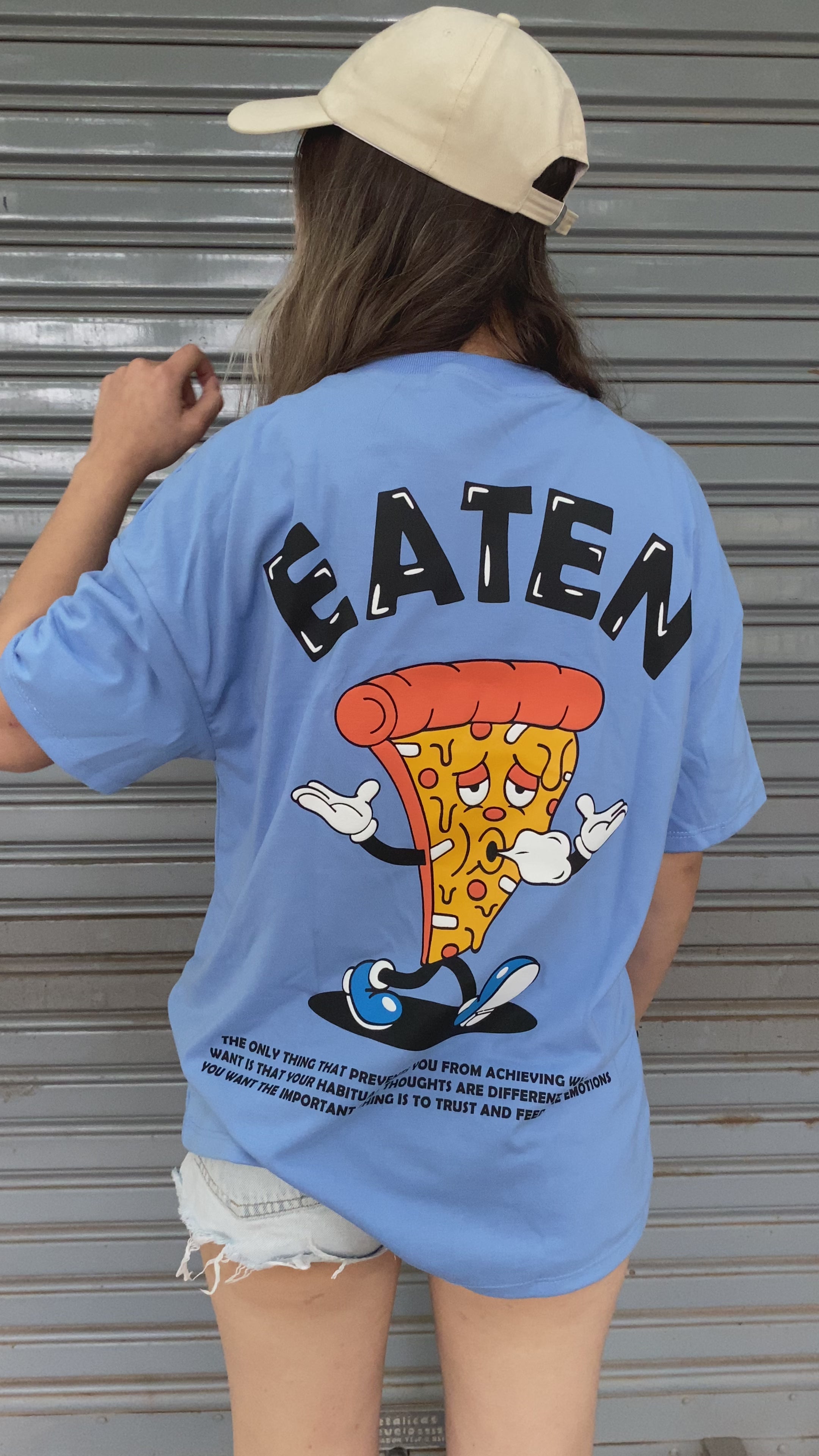 CAMISETA EATEN CELESTE