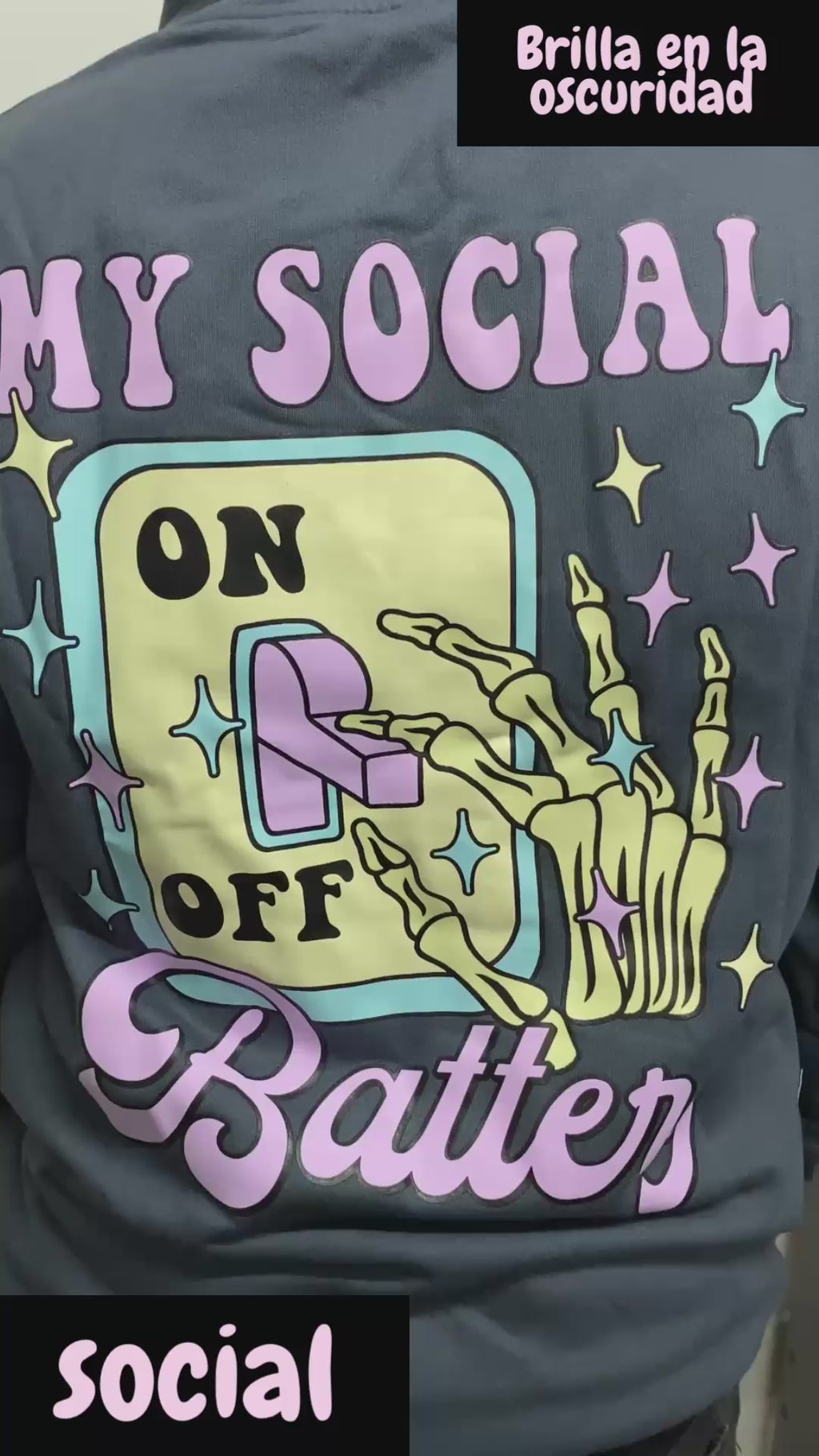HOODIE SOCIAL PLOMO
